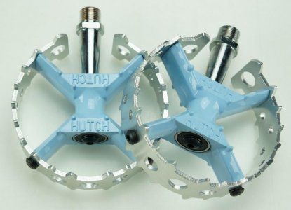 (image for) Hutch Bear Trap Pedals - Baby Blue