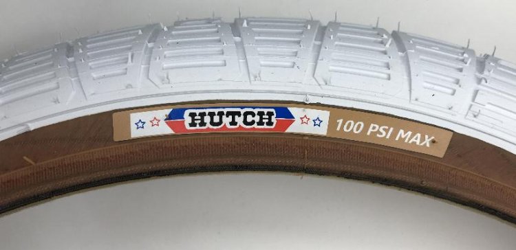 Hutch Freestyle Tires (pair) 20" x 2.2" WHITE