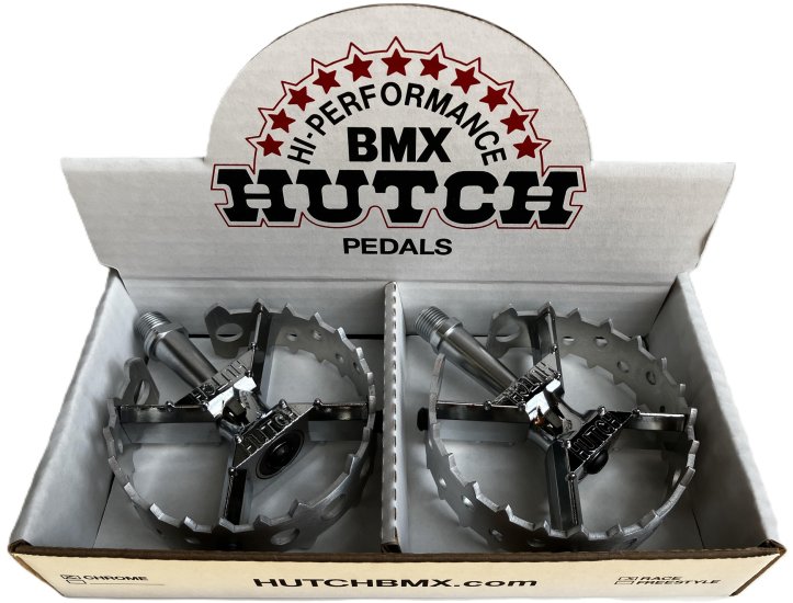 (image for) Hutch Bear Trap Pedals - Chrome
