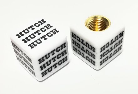 (image for) Hutch Dice Caps (pair) - WHITE