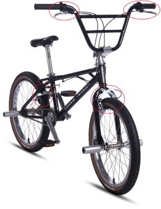 (image for) COPY Front & Rear Brake Calipers, Levers, and Cables for the Hutch Trick Star 26"