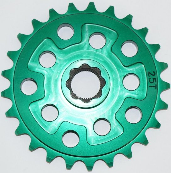 Hutch Spline-Drive Sprocket - 25T GREEN - $59.95 : Hutch BMX Racing  Products, World Champion Product